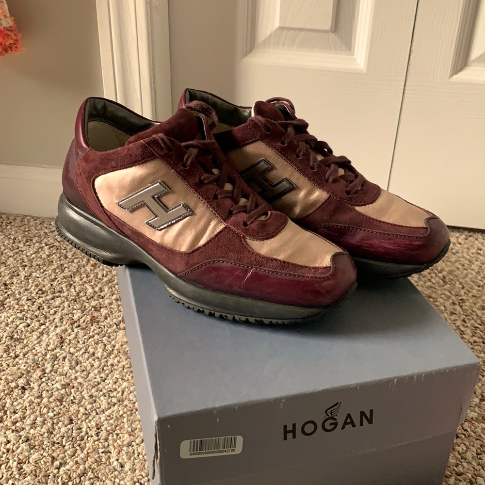 Hogan suede leather pink sneaker 36.5 box